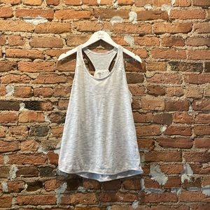 Heather grey Athleta workout top